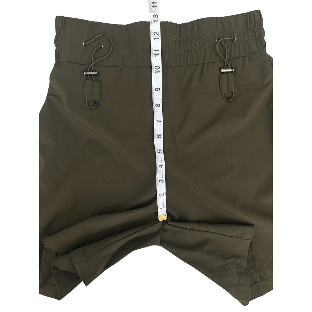 Halara Women's Olive Green High Waisted Adjustable Drawcord Hiking Shorts Size M - Picture 7 of 10